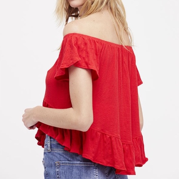 Free People Mint Julep Knit Top in Red - Picture 4 of 7